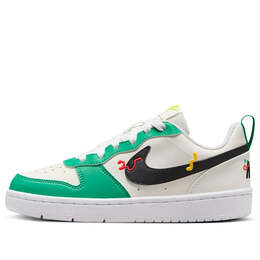 Кроссовки Court Borough Low Recraft Nike, белый hf5750-101 | white/green/black