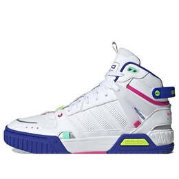 Кроссовки neo d pad Adidas, белый hq6556 | white/blue/purple/green/yellow