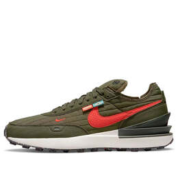 Кроссовки вафли один премиум Nike, зеленый dc8890-200 | medium olive/sequoia/black/team orange