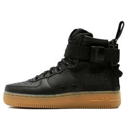 Кроссовки sf air force 1 mid Nike, черный aa3966-002 | black/black-gum light brown