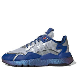Кроссовки ночные джоггеры Adidas, синий eg3360 | blue/silver