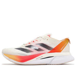Кроссовки adizero boston 12 Adidas, белый ig3325 | ivory/iron metallic/solar red