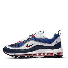 Кроссовки air max 98 Nike, белый ah6799-100 | white/blue/red