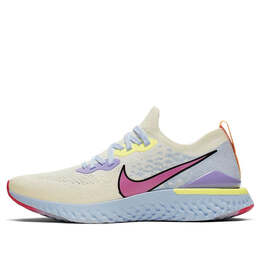 Кроссовки epic react flyknit Nike, белый cj7794-164 | white/purpleblue/purple/red