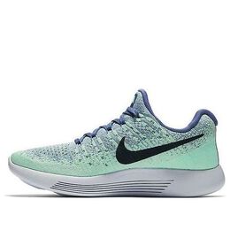 Кроссовки lunarepic low flyknit 2 Nike, голубой 863780-403 | blue moon/dark obsidian/vapor green