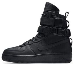 Кроссовки sf air force 1 высокие Nike, черный 857872-002 | black/black-black
