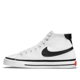 Кроссовки Court Legacy Canvas Mid Nike, белый dd0161-100 | white/black