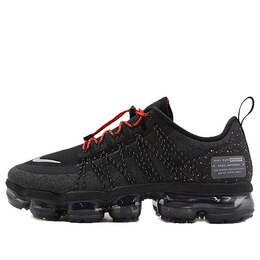 Кроссовки air vapormax run utility Nike, черный aq8810-001 | black/reflect silver-anthracite