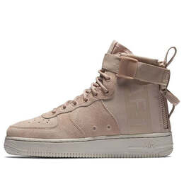 Кроссовки sf air force 1 mid Nike, красный aa3966-201 | particle beige-desert sand-crimson tint