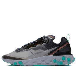 Кроссовки реагируют на элемент 87 Nike, черный aq1090-005 | black/nepture green