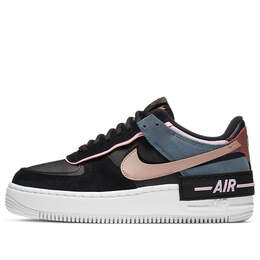 Кроссовки air force 1 shadow Nike, черный cu5315-001 | black/light arctic pink/claystone red/metallic red bronze