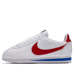 Кроссовки классические cortez кожа Nike, белый 807471-103 | white/blue/red