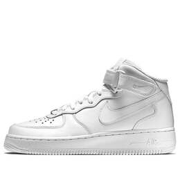 Кроссовки air force 1 mid 07 кожа Nike, белый 366731-100 | white