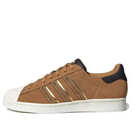 Кроссовки оригиналы суперзвезда cny Adidas, коричневый gx2154 | brown/white/black