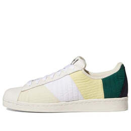 Кроссовки оригинальные superstar 82 панель Adidas, желтый gz4834 | aluminium yellow/shale navy/off white