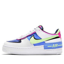 Кроссовки air force 1 shadow Nike, белый cj1641-100 | whitebluegreen