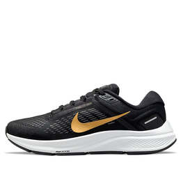 Кроссовки air zoom structure 24 Nike, черный da8570-003 | black/white/gold