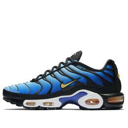 Кроссовки air max plus Nike, черный bq4629-003 | black/chamois-sky blue-hyper blue