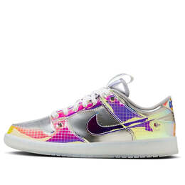 Кроссовки данк лоу Nike, серебряный fn8882-001 | metallic silver/metallic silver/white/multi-color