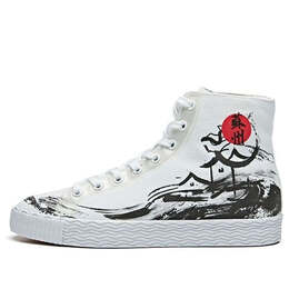 Кроссовки серии life кроссовки холст высокие Anta, белый 12948620-3 | white/black/red