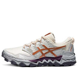 Кроссовки гелевые fujitrabuco 8 золотистые Asics, белый 1011b256-101 | white/gold