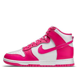 Кроссовки данк высокие Nike, белый dd1869-110 | white/pink prime