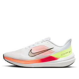Кроссовки Air Winflo 9 Nike, белый dd6203-100 | white/orange/yellow