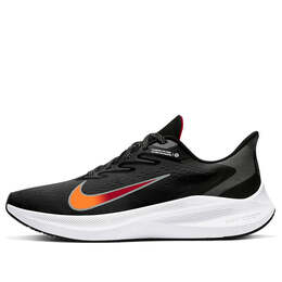 Кроссовки air zoom winflo 7 Nike, черный cj0291-011 | black/gray/orange