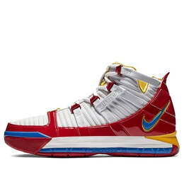 Кроссовки zoom lebron 3 Nike, белый ao2434-100 | white/red