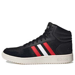 Кроссовки neo hoops 2.0 средние Adidas, черный fy5198 | black/red/white