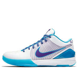 Кроссовки zoom kobe 4 protro Nike, белый av6339-100 | white/blue/purple