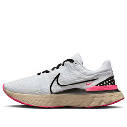 Кроссовки react infinity run flyknit 3 Nike, белый dh5392-101 | white/pearl white/hyper pink/blac