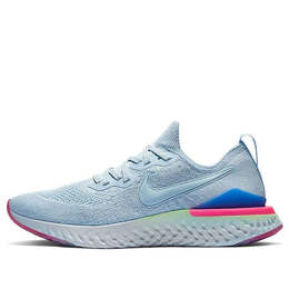 Кроссовки epic react flyknit 2 Nike, белый bq8928-453 | white/blue/pink