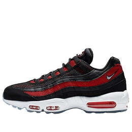 Кроссовки air max 95 essential Nike, черный 749766-039 | black/white-univ red-reflect silver