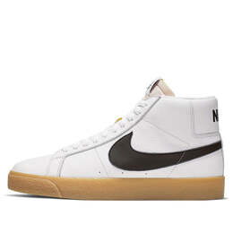 Кроссовки блейзер средний sb Nike, белый cd2569-100 | white/black