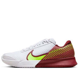 Кроссовки Court Air Zoom Vapor Pro 2 HC Nike, белый dr6191-104 | white/team red/lime blast