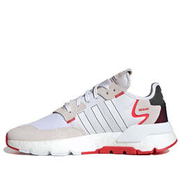 Кроссовки оригинальные nite jogger Adidas, белый h03248 | white/black/gray/red