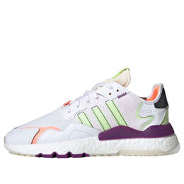 Кроссовки оригинальные nite jogger Adidas, белый fx3813 | white/green/purple
