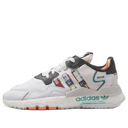 Кроссовки оригинальные nite jogger boost Adidas, белый fx3811 | white/black/green