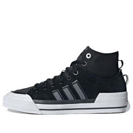 Кроссовки оригинальные nizza hi dl Adidas, черный gz2657 | black/white/silver