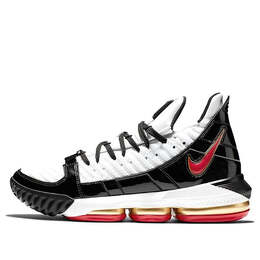 Кроссовки леброн 16 Nike, белый cd2451-101 | white/black-comet red