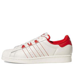Кроссовки оригиналы суперзвезда Adidas, белый gz4744 | cloud white/vivid red/cloud white