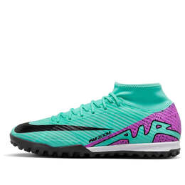 Кроссовки mercurial superfly 9 академия turf Nike, бирюзовый dj5629-300 | hyper turquoise/black/white/fuchsia dream