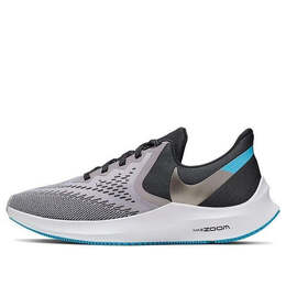 Кроссовки zoom winflo 6 Nike, серый aq7497-006 | gray/blue/carbon black