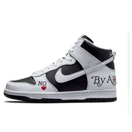 Кроссовки x supreme sb dunk высокие Nike, черный dn3741-002 | black/white