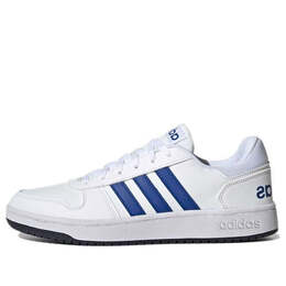 Кроссовки hoops 2.0 обувь Adidas, белый gz7967 | cloud white / royal blue / legend ink
