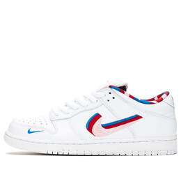Кроссовки sb skateboard dunk low og qs Nike, белый cn4504-100 | white/pink rise-gym red-military blue