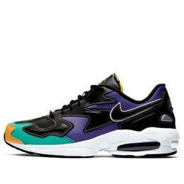 Кроссовки air max 2 легкие Nike, черный bv0987-023 | black/flash crimson-kinetic green-psychic purple-univ gold-white