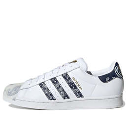 Кроссовки оригинальные суперзвезда бандана Adidas, белый gx3655 | white/navy