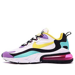 Кроссовки air max 270 react Nike, белый ao4971-101 | white/dynamic yellow-black-bright violet